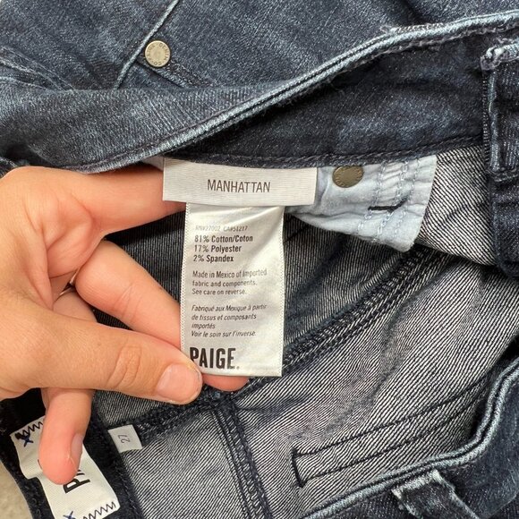 PAIGE | Manhattan Boot Cut Jeans Size 27 - Picture 11 of 13